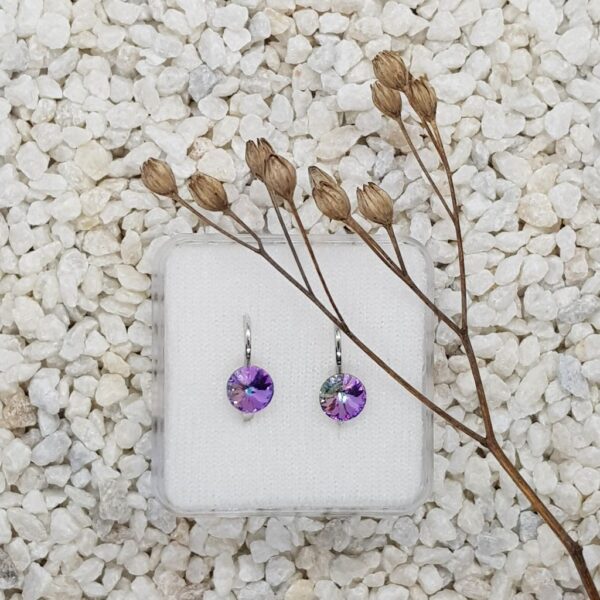 Klapkové náušnice v barvách ledového království