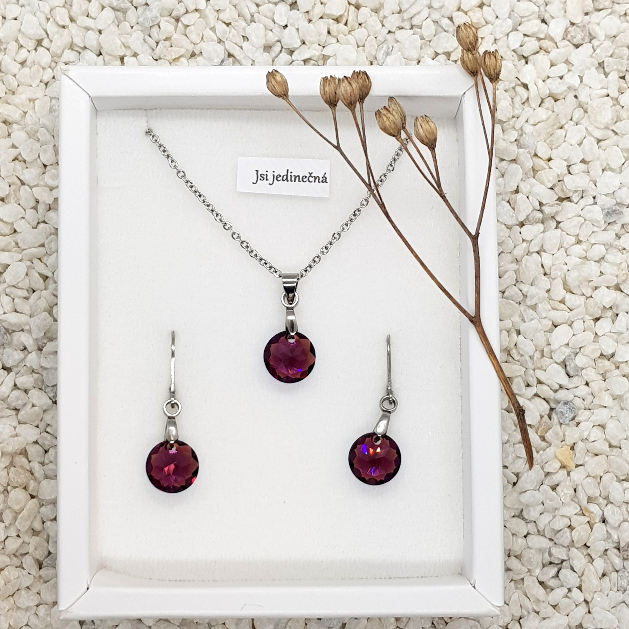 Souprava kruhy fialová