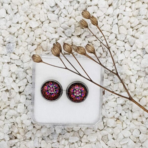 Mandalové puzety růžovofialové