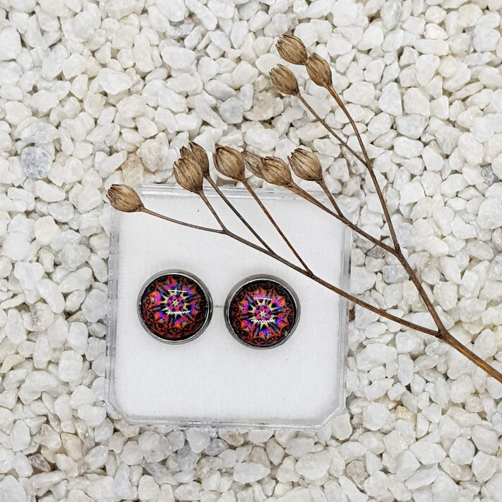 Mandalové puzety růžovofialové