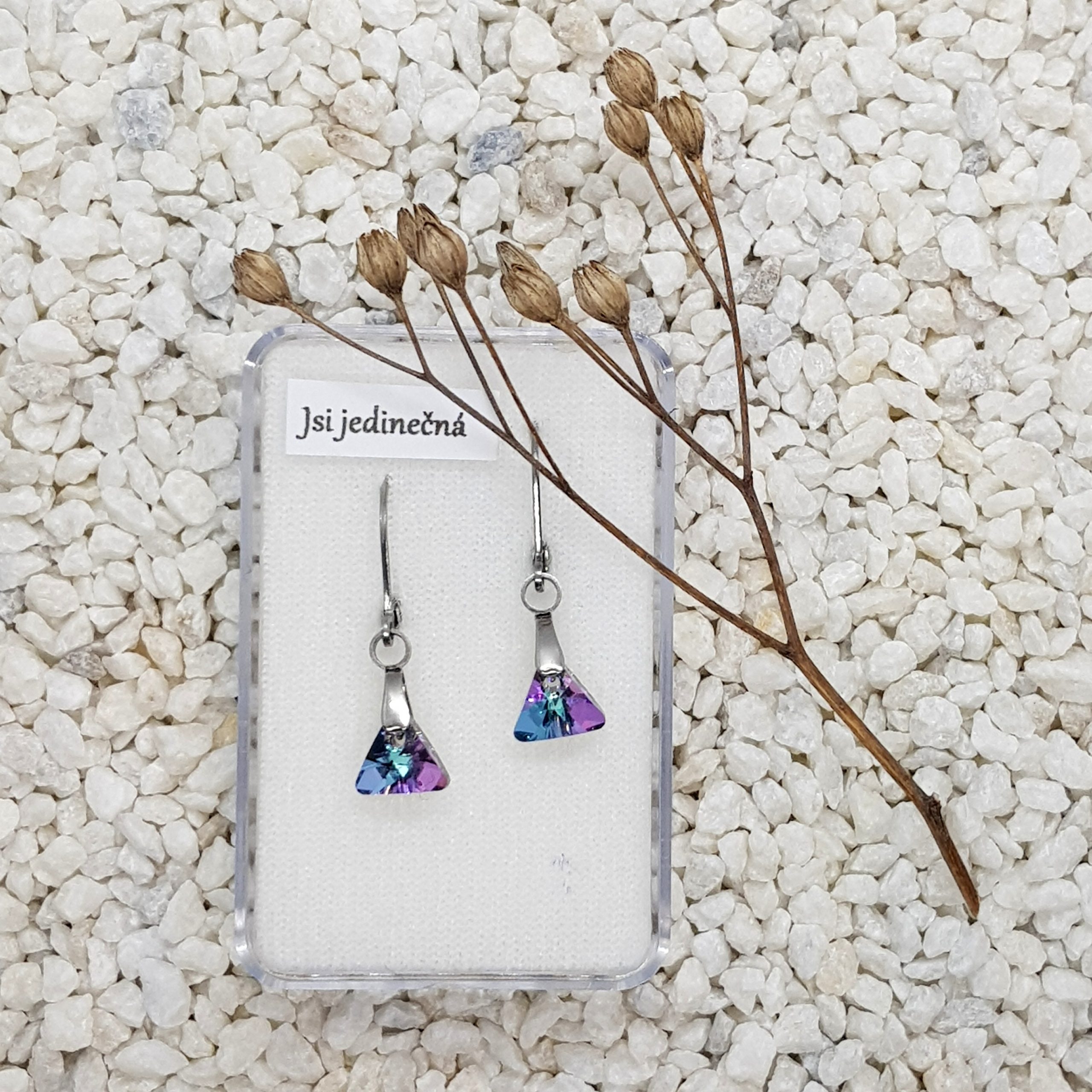 Trojúhelníkové náušnice