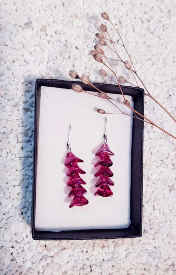 Náušnice fialové zvonky