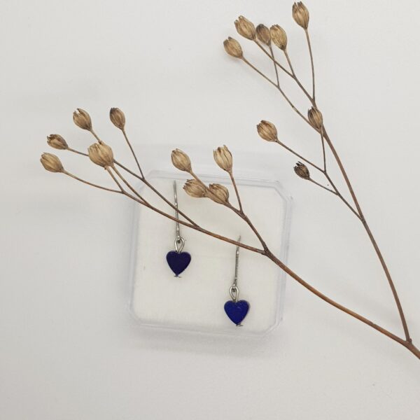 Hematitová fialová srdíčka