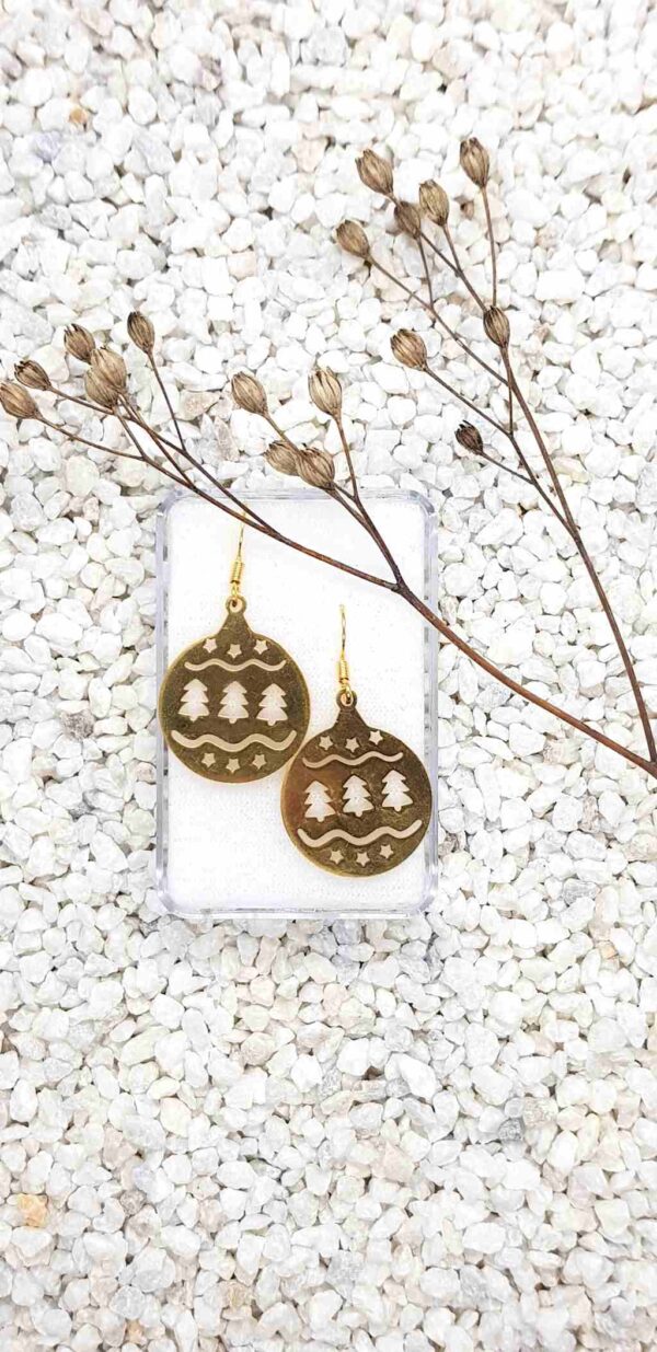 Vánoční náušnice - ozdoby