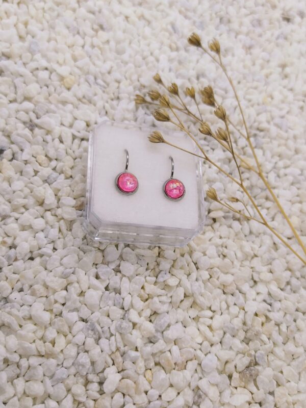 Růžové náušnice