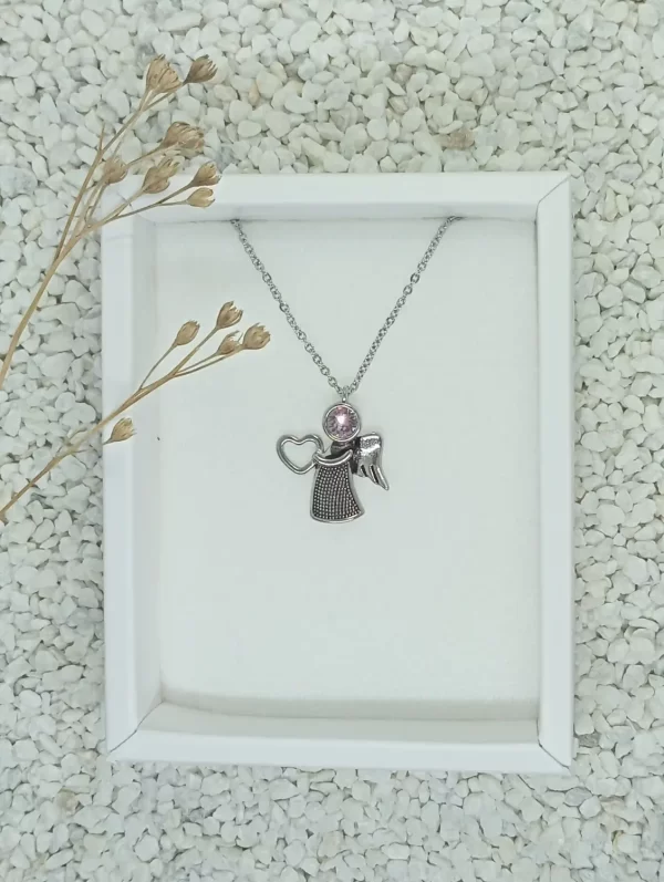 Andělský řetízek s kamínkem Swarovski